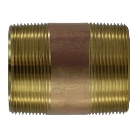 Midland Industries 2 X 6 RED BRASS NIPPLE 40168